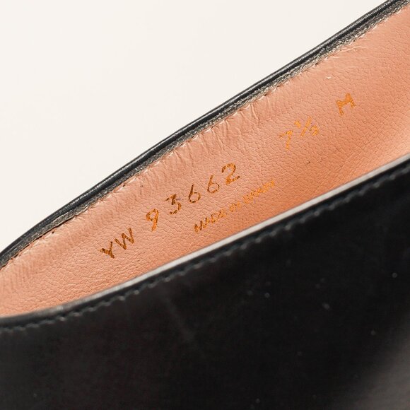 Stuart Weitzman Mira Nero Leather Pointed-Toe Mules - Picture 9 of 9